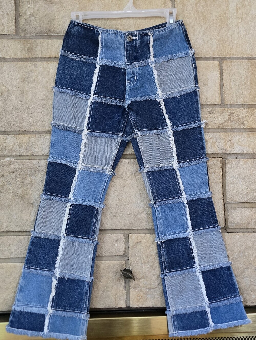 Vintage Zana Di Y2K Patchwork Flare Jeans - Size 10 Regular (26" Waist)